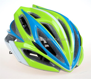 自転車ヘルメット安全カスタム PC インモールドサイクリングヘルメットグリーン大人の自転車ヘルメット