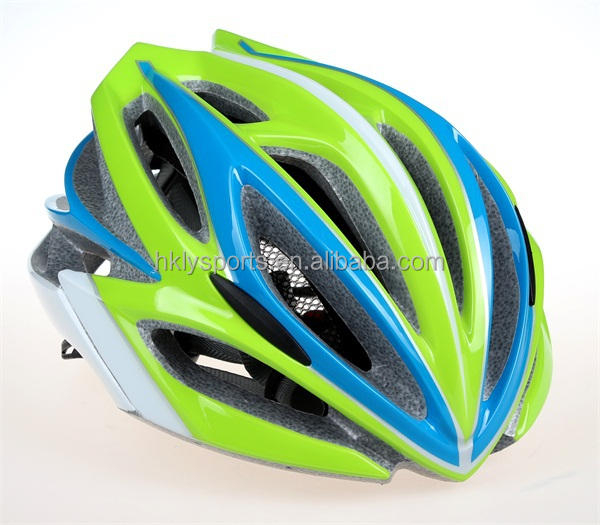 自転車ヘルメット安全カスタム PC インモールドサイクリングヘルメットグリーン大人の自転車ヘルメット