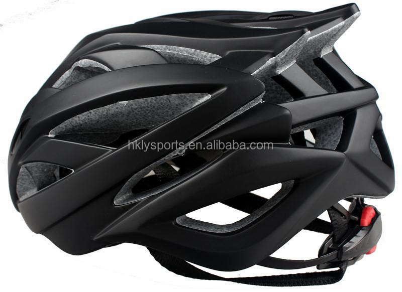 Shengtao 工場価格 ST938B インモールドカーボンファイバー 1 層 PC + ブラック EPS スポーツ自転車スポーツヘルメット ITW バックル付き