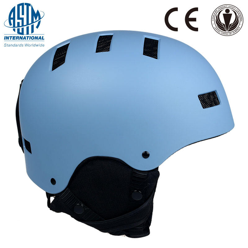 CE ASTM 承認されたファッションアウトドアスキースポーツと EPS ライナー素材の ABS シェル素材スキーヘルメット