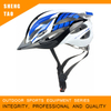 ブルーホワイトクラシック自転車ヘルメット、軽量サイクリングヘルメット