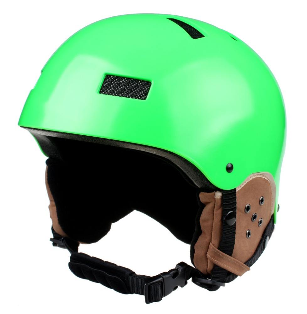CE ASTM 承認カスタムレザースノーボードスキーヘルメット