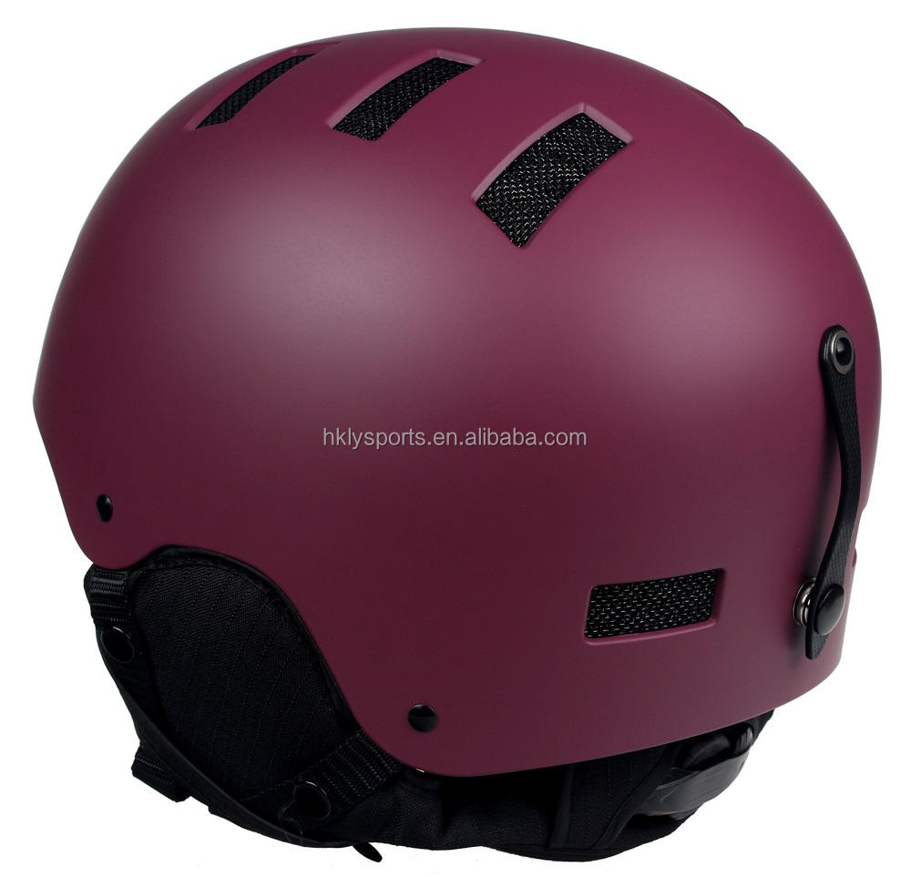 CE ASTM 認定 ABS シェル、EPS ライナー素材とスキースポーツスキーヘルメットウィンタースポーツヘルメットスキースノーボードヘルメット