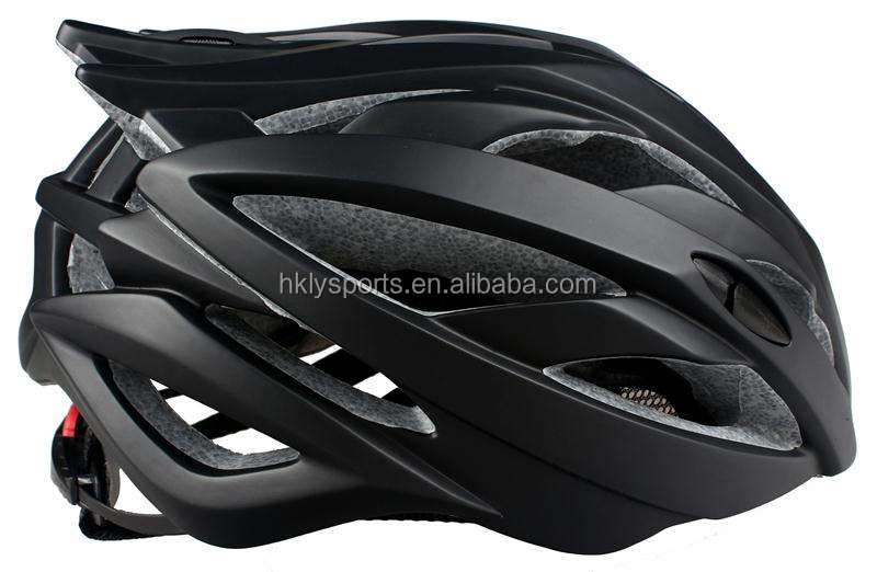 Shengtao 工場価格 ST938B インモールドカーボンファイバー 1 層 PC + ブラック EPS スポーツ自転車スポーツヘルメット ITW バックル付き