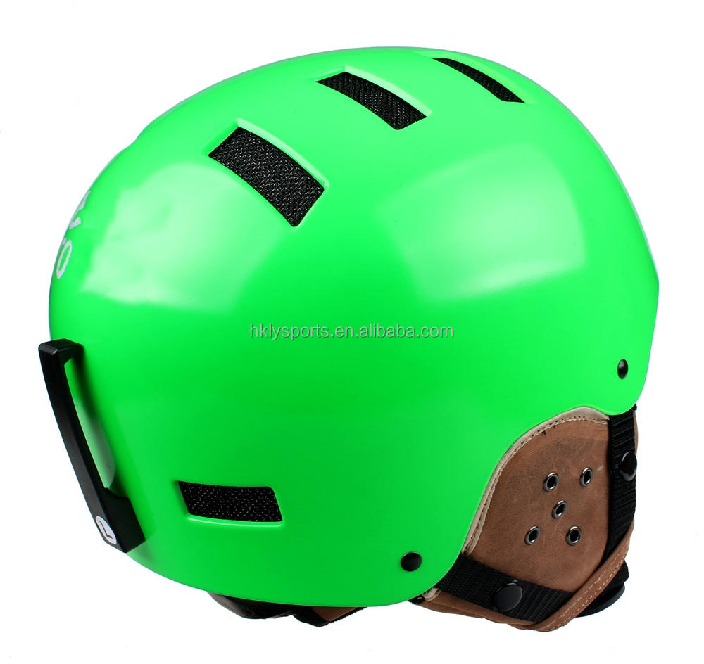 レザースキーヘルメット ABS スノーボードヘルメット OEM ヘルメット